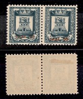 Emissioni Locali - Castglione D'Intelvi - 1945 - 50 Cent Su 1 Lira (18) - Coppia Con Soprastampe Disallineate - Gomma Or - Autres & Non Classés