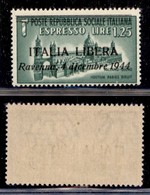 C.L.N. - Ravenna - 1,25 Lire (CEI 9) - Gomma Integra - Autres & Non Classés