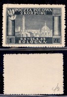 Corpo Polacco - 1946 - 1 Zloty (7) - Senza Gomma - Ottimamente Centrato (330) - Otros & Sin Clasificación