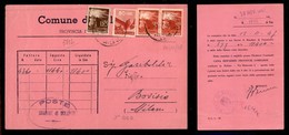 Repubblica - Democratica (549 + 551 + 553 Coppia) - Cartolina Da Bollate A Bovisio Del 20.11.47 - 1,20 Lire Piegato - Autres & Non Classés