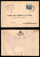 SAN MARINO - Paesaggi - 55 Lire (353A) Isolato Su Busta Per Marsiglia Del 18.9.50 - Sonstige & Ohne Zuordnung