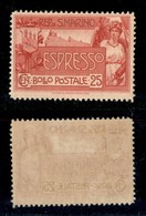SAN MARINO - Espressi - 1907 -25 Cent (1) - Gomma Integra (150) - Andere & Zonder Classificatie