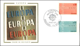 ANDORRA FRANCESE - Europa Cept (232/233) - Serie Completa - FDC 8.5.71 - Autres & Non Classés