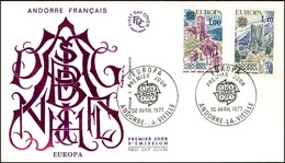 ANDORRA FRANCESE - Europa Cept (282/283) - Serie Completa - FDC 30.4.77 - Other & Unclassified