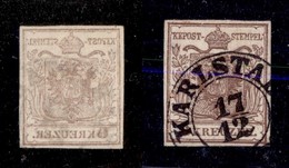 AUSTRIA - 1850 - 6 Kreuzer (4) Con Decalco - Otros & Sin Clasificación