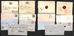 AUSTRIA - 1854/1866 - Piccolo Insieme Di 7 Lettere Con Annullamenti Dei Territori Italiani - Da Esaminare - Otros & Sin Clasificación