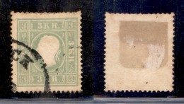 AUSTRIA - 1859 - 3 Kreuzer (12/II) - Usato - Da Esaminare - Sonstige & Ohne Zuordnung