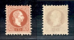 AUSTRIA - 1867 - 5 Kreuzer (37/IA) - Gomma Originale - Autres & Non Classés