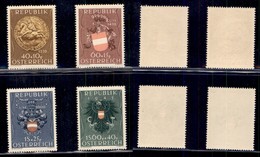 AUSTRIA - Repubblica - 1949 - Stemmi Pro Prigionieri (773/776) - Serie Completa - Gomma Integra (65) - Other & Unclassified