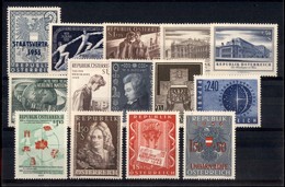 AUSTRIA - Repubblica - 1955/1956 - Serie Complete + Spezzature Del Periodo (1017/1030) - 14 Valori - Gomma Integra (111) - Other & Unclassified