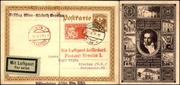 AUSTRIA - 1927 (21 Maggio) - Wien Breslau - Aerogramma Del Volo - Andere & Zonder Classificatie