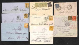 FRANCIA - 1874/1919 - Lotto Di 8 Buste Con Affrancature Del Periodo - Da Esaminare - Other & Unclassified