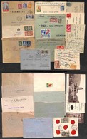 FRANCIA - 1915/1937 - Insieme Di 12 Buste E Cartoline Del Periodo Dirette In Italia - Other & Unclassified