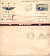 FRANCIA - 1939 (27 Maggio) - Marsiglia New York - Aerogramma Per Il Volo Francia Portogallo Azzorre Stati Uniti - Parven - Other & Unclassified