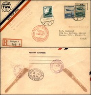 GERMANIA - 1936 (6 Maggio) - Europa Nord Amerika - Aerogramma Raccomandato Del Primo Volo Hindenburg Da Stoccarda A Kans - Sonstige & Ohne Zuordnung