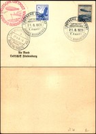 GERMANIA - 1936 (21 Agosto) - 7 Fahrt Europa Nord Amerika - Da Bordo Del Hindenburg - Sonstige & Ohne Zuordnung