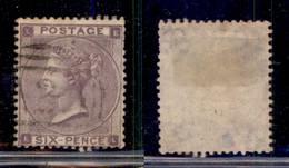 GRAN BRETAGNA - 1864 - 6 Pence Regina Vittoria (20 II) - Usato (120) - Other & Unclassified