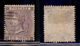 GRAN BRETAGNA - 1864 - 6 Pence Regina Vittoria (20 II) - Usato (120) - Otros & Sin Clasificación