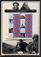 GRAN BRETAGNA - 2008 - Commemorative Sheet 100 Years Of The Territorial Army (CS1) - Gomma Integra - Andere & Zonder Classificatie