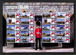 GRAN BRETAGNA - 2009 - Label Sheet Castles Of England (LS59) - Gomma Integra - Sonstige & Ohne Zuordnung