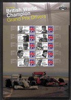 GRAN BRETAGNA - 2010 - Commemorative Sheet Grand Prix Drivers (CS9) - Gomma Integra - Andere & Zonder Classificatie