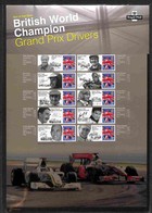 GRAN BRETAGNA - 2010 - Commemorative Sheet Grand Prix Drivers (CS9) - Gomma Integra - Other & Unclassified