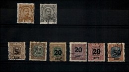 ISLANDA - 1920/1925  Cartoncino Con 8 Valori Del Periodo Usati (140) - Andere & Zonder Classificatie