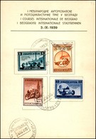 JUGOSLAVIA - I Corsa Internazionale Di Belgrado - Cartoncino FDC Con Serie Completa (381/384) - Belgrado 3.9.39 - Autres & Non Classés
