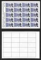LIECHTENSTEIN - 1989 - 2,90 Franchi “Josef Rheinberg” (963) - Minifoglio Di 20 Valori - Gomma Integra - Otros & Sin Clasificación