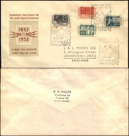 OLANDA - FDC 100 Anni Del Servizio Postale - Con La Serie (593/596) - Gravenhage 28.6.52 - Sonstige & Ohne Zuordnung