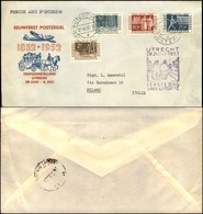 OLANDA - Servizio Postale (593/596) Su Busta Da Utrecht A Milano Del 28.6.52 - Andere & Zonder Classificatie