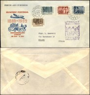 OLANDA - Servizio Postale (593/596) Su Busta Da Utrecht A Milano Del 28.6.52 - Sonstige & Ohne Zuordnung