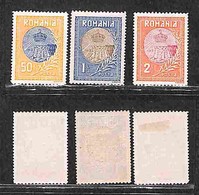 ROMANIA - 1913 - Silistra (234/236) - I Tre Alti Valori Della Serie - Gomma Originale (100) - Other & Unclassified