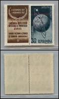 ROMANIA - 1957 - 3,75 Lei (1720) - Coppia Con Soprastampa Capovolta - Gomma Integra - Andere & Zonder Classificatie