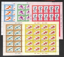 RUSSIA - 1980 - Olimpiadi Mosca XII Atletica (4921/4925) - Serie Completa In Minfogli Di 20 - Gomma Integra - Sonstige & Ohne Zuordnung