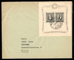 SVIZZERA - Centenario Del Francobollo (8 - Foglietti) - Busta Per Città - Berna 1.3.43 - Autres & Non Classés