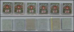 SVIZZERA - 1911/1912 - Francobolli In Franchigia (Unif. 2/7) - Serie Completa Di 6 Valori - Gomma Integra (110) - Sonstige & Ohne Zuordnung