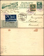 SVIZZERA - 1924 (9 Giugno) - Romanshorn Zurich - Aerogramma Per Nastved - Andere & Zonder Classificatie