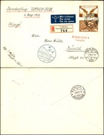 SVIZZERA - 1937 (2 Agosto) - Zurich Sion - Aerogramma Raccomandato Per Zurigo - Other & Unclassified