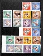 UNGHERIA - 1964 - Olimpiadi Di Tokyo I (2031/2040 A+B) - 2 Serie Complete Dentellati E Non - Gomma Integra (85+) - Other & Unclassified