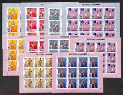 FUJEIRA - 1968 - Olimpiadi Messico (266/275) - Serie Completa In Minifogli Di 12 - Gomma Integra (110+) - Otros & Sin Clasificación