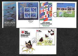 NUOVA ZELANDA - 1991 - 3 FDC Emessi Nell’anno (Block 28 + 29 + 31) - Andere & Zonder Classificatie