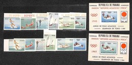 PANAMA - 1964 - Olimpiadi Tokyo II (734/739 + 740/745 + Block 21/22) - 2 Serie Complete Dentellate E Non + 2 Foglietti D - Andere & Zonder Classificatie