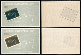 PARAGUAY - 1962 - Foglietto Pianeti (Block 32/33) - Gomma Integra - Other & Unclassified