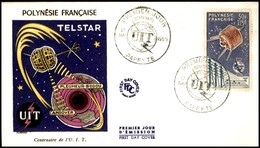 POLINESIA FRANCESE - 1965 - 50 Fr UIT (44) - FDC 17.5.65 - Andere & Zonder Classificatie