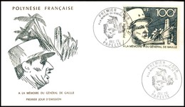 POLINESIA FRANCESE - 1972 - 100 Fr De Gaulle (157) - FDC 9.12.72 - Otros & Sin Clasificación