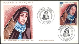 POLINESIA FRANCESE - 1973 - 85 Fr Santa Teresa (163) - FDC 23,1,73 - Other & Unclassified