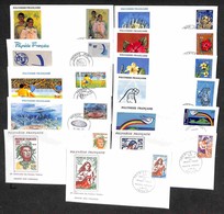 POLINESIA FRANCESE - 1978 - 12 FDC Emessi Nell’anno (253/264) - Other & Unclassified