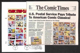 STATI UNITI D'AMERICA - 1995 - Fumetti Classici (2652/2671) - Edizione Speciale Con Giornale E Foglio FDC - Other & Unclassified