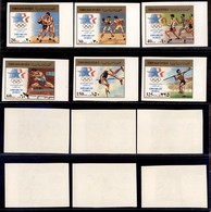 YEMEN DEL NORD - 1985 - Olimpiadi Los Angeles (1807B/1812B) - Serie Completa Non Dentellata - Gomma Integra (100) - Other & Unclassified